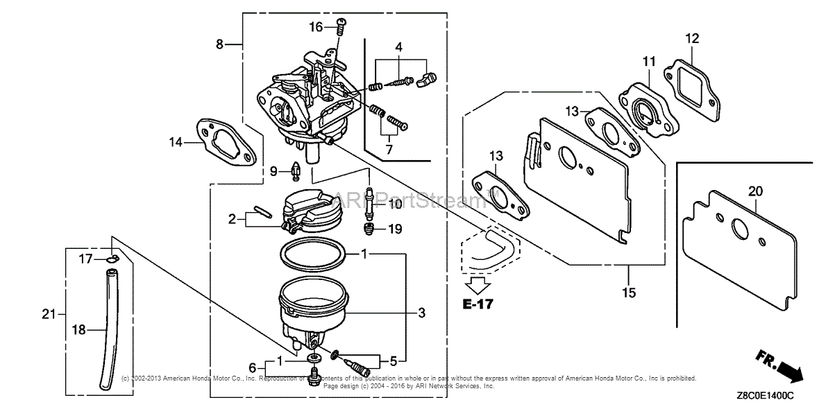 Honda Engines Gc190la Mha2 Engine Usa Vin Gcaaa 1496157 Parts Diagram For Carburetor