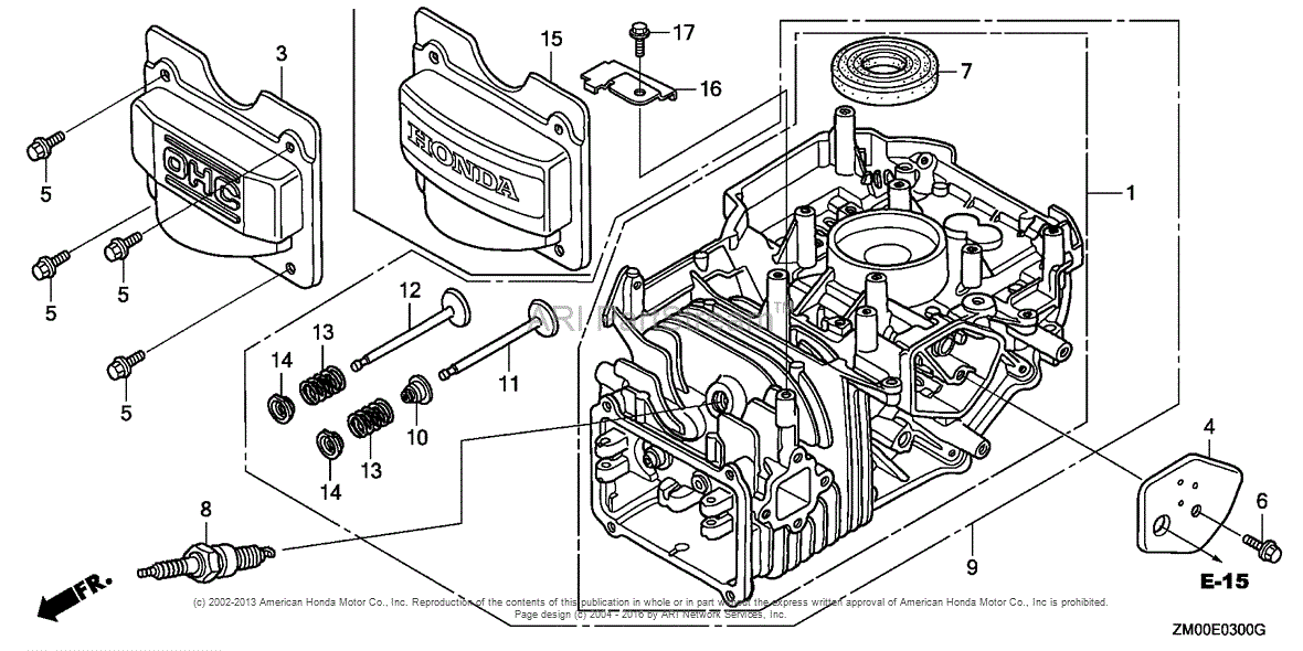 Honda Engines GCV160LA0 N5RB ENGINE, USA, VIN# GJARA ...