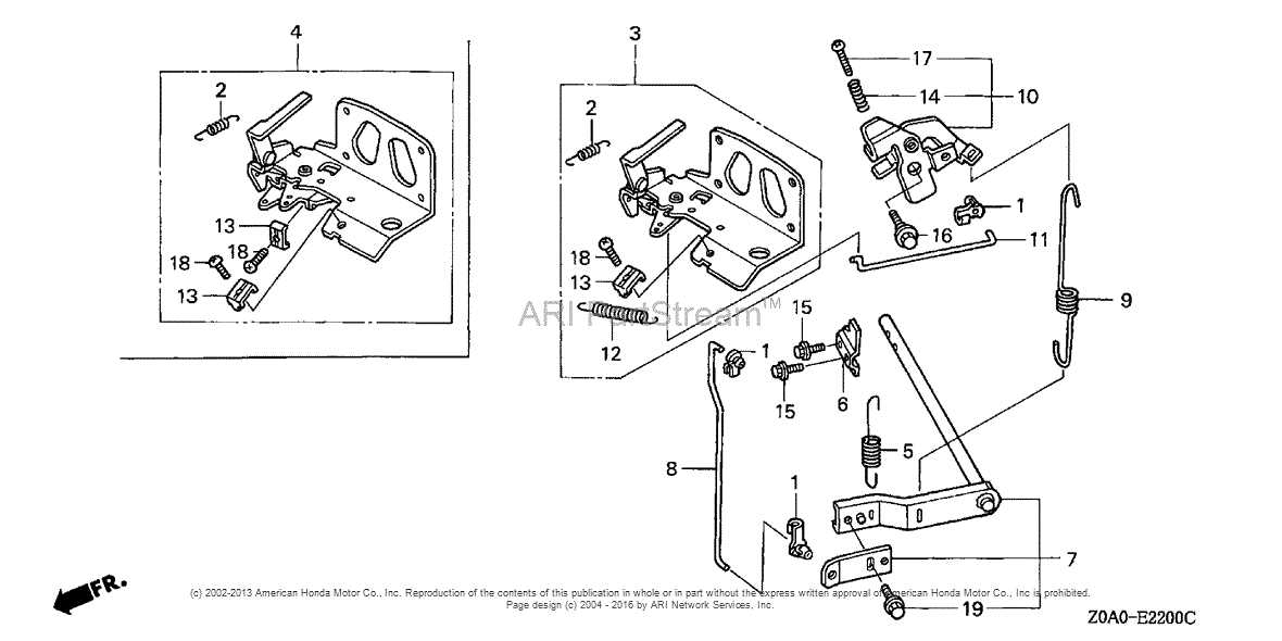 Honda Engines GCV530 QRA4 ENGINE, JPN, VIN# GJAMM-1000001 TO GJAMM ...