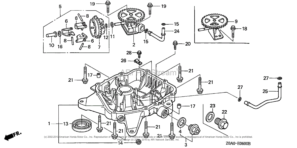 Honda Engines Gcv530 Dxa1 Engine Jpn Vin Gjamm 1000001 To Gjamm