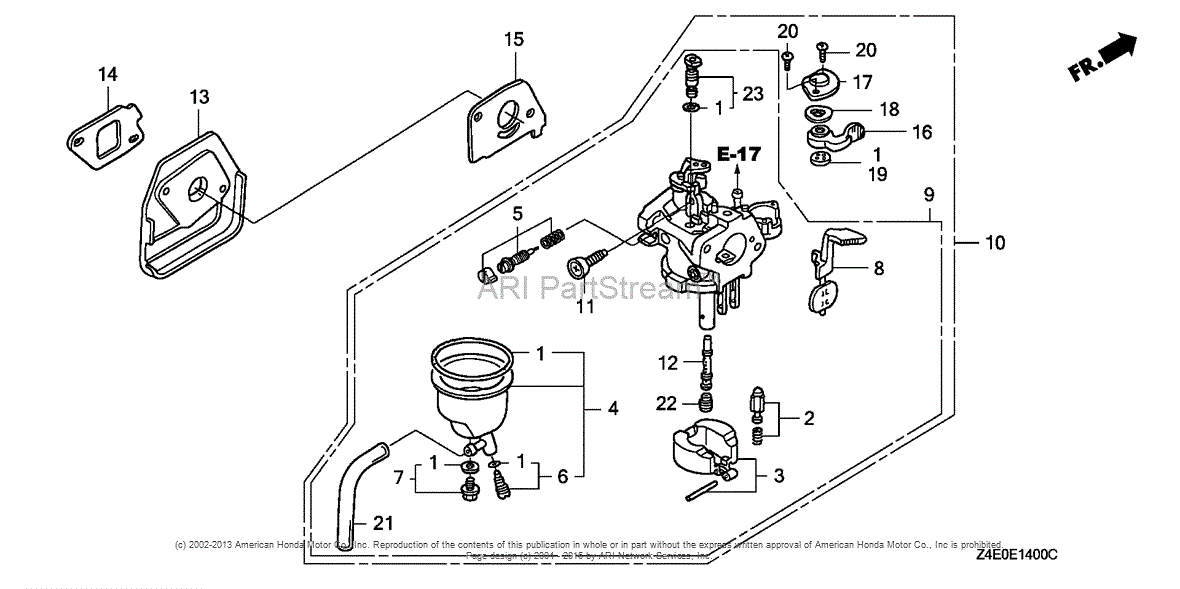 Honda Engines GX100U QA2 ENGINE, JPN, VIN# GCAGK-1000001 ...