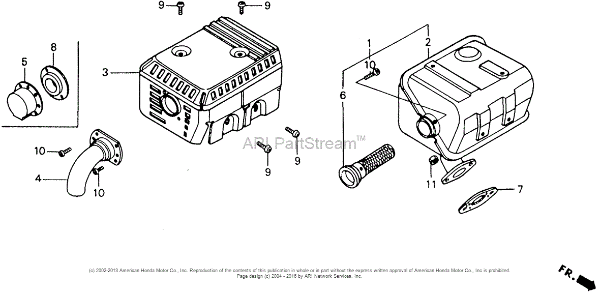 Honda Engines GX110 TX ENGINE, JPN, VIN# GX110-1000001 TO GX110-2454428 ...