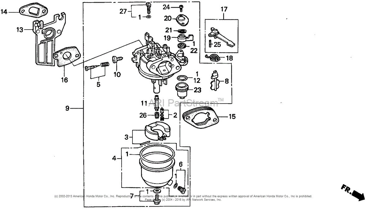 Honda Engines Gx K Qxc Engine Jpn Vin Gc To Gc Parts Diagram For