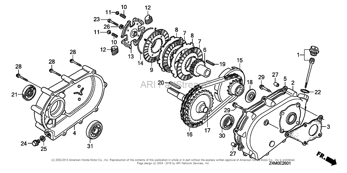 Honda Engines GX160UT1 RTB2 ENGINE, THA, VIN# GCAFT-1000001 Parts ...