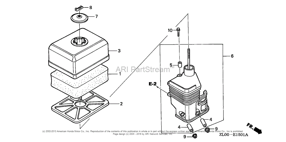 Honda Engines GX200 QD ENGINE, JPN, VIN# GCAE-1000001 TO GCAE-1899999 ...