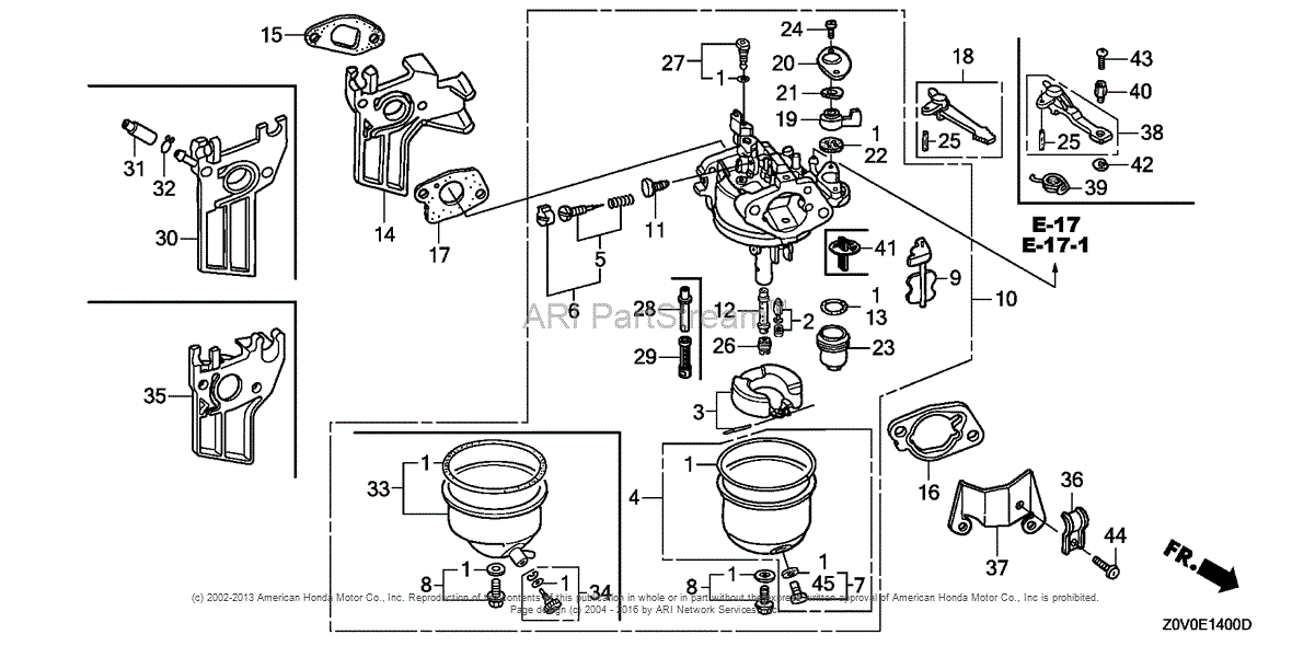 Honda Engines GX200T QAPW ENGINE, THA, VIN# GCACT-1000001 Parts Diagram ...