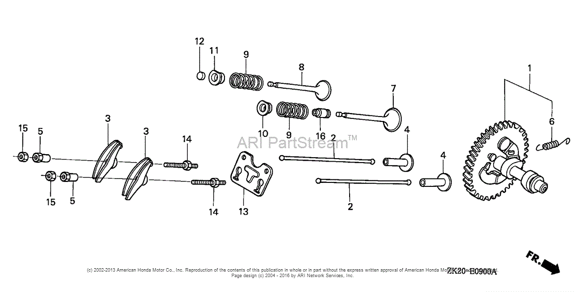 Honda Engines Gx K Ha Engine Jpn Vin Gc To Gc Parts Diagram For Camshaft