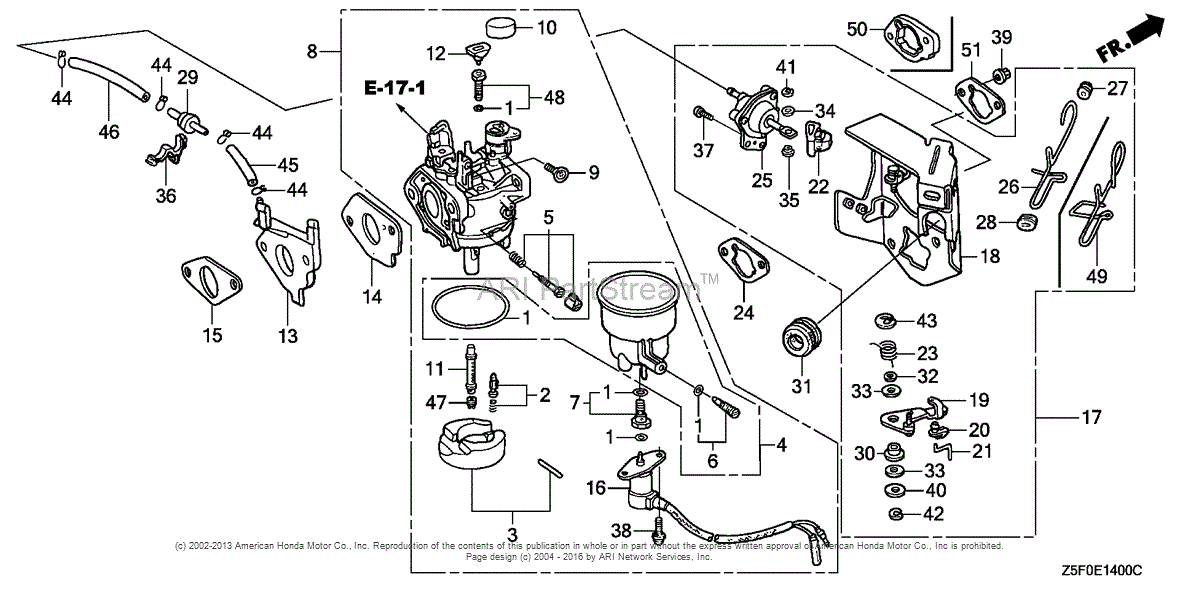 Honda Engines GX240R1 VMT2 ENGINE, JPN, VIN# GCAKK-1000001 Parts ...