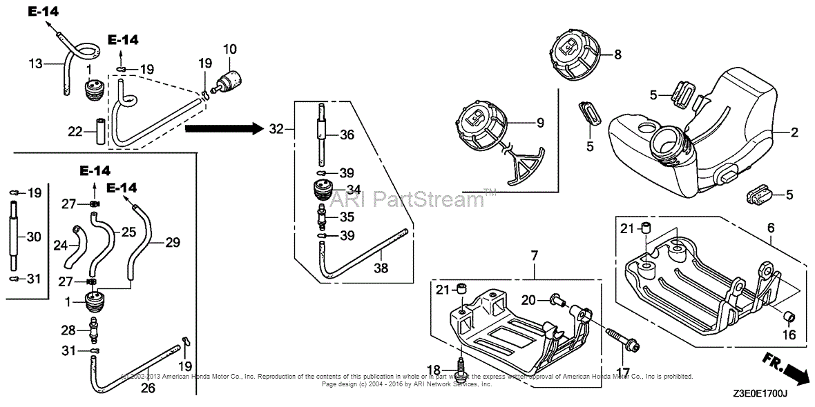 Honda Engines Gx25t Hut Engine Tha Vin Gcant 1000001 Parts Diagram For Fuel Tank 7027