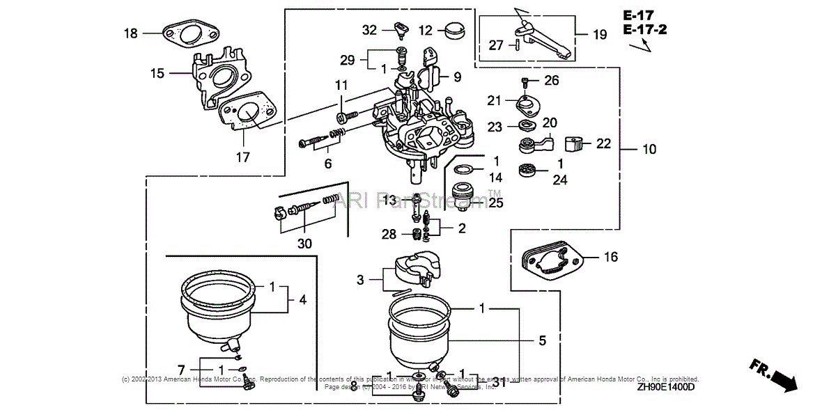 Honda Engines Gx Qa Engine Jpn Vin Gcab To Gcab