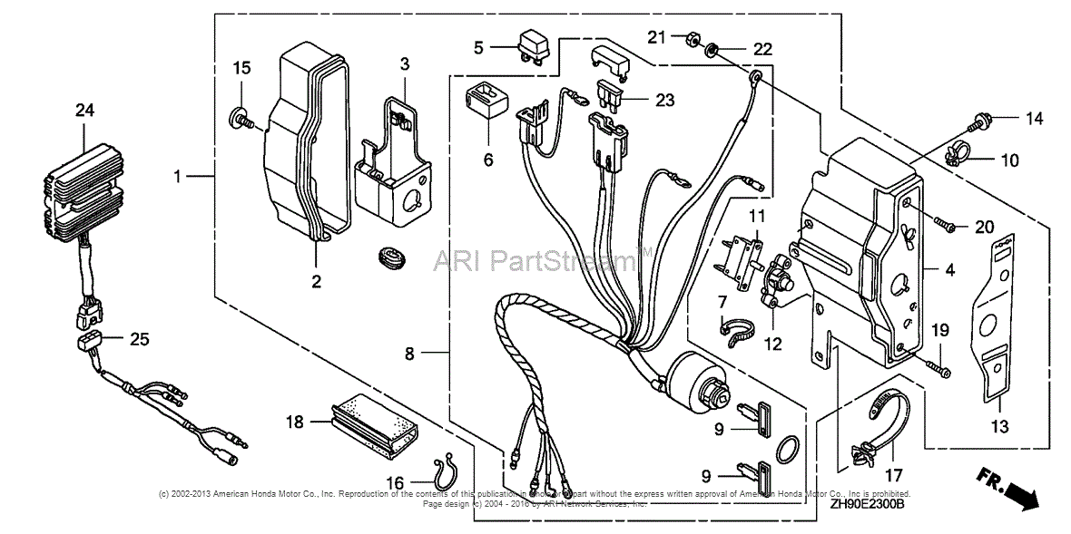 Honda Engines GX270 QAR2 ENGINE, JPN, VIN# GCAB-1000001 TO GCAB ...