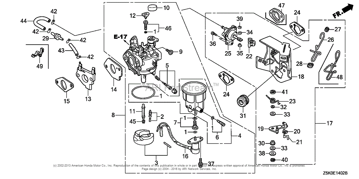 Honda Engines GX270RT2 VMT2 ENGINE, THA, VIN# GCBGT-1000001 Parts ...