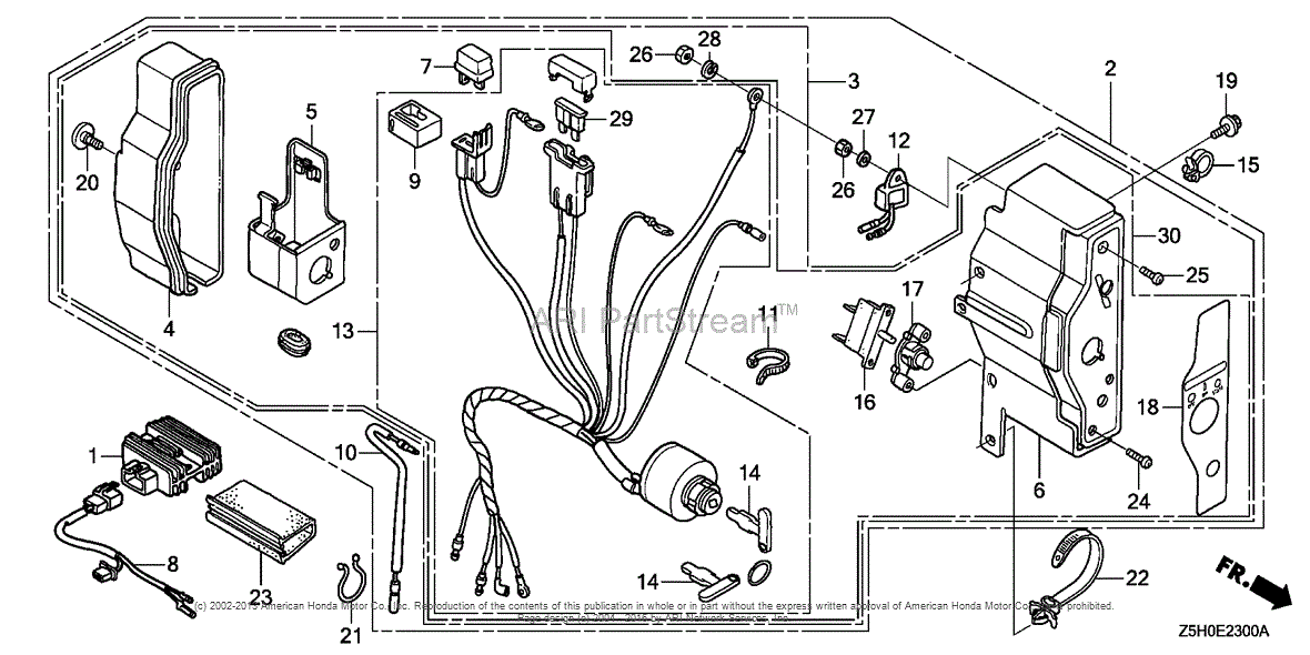 Honda Engines GX270U QKE4 ENGINE, JPN, VIN# GCALK-1000001 Parts Diagram ...