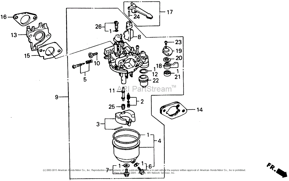 Gas Engine Motor Cylinder Carburetor Gaskets Parts For Honda Gx340 Engine Motor 