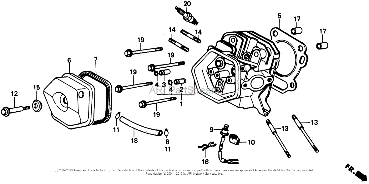 Honda Gx340 Parts Diagram