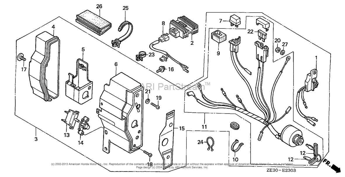 Honda Engines GX340 QAE0 ENGINE, JPN, VIN# GC05-1000001 TO GC05-1469766 ...