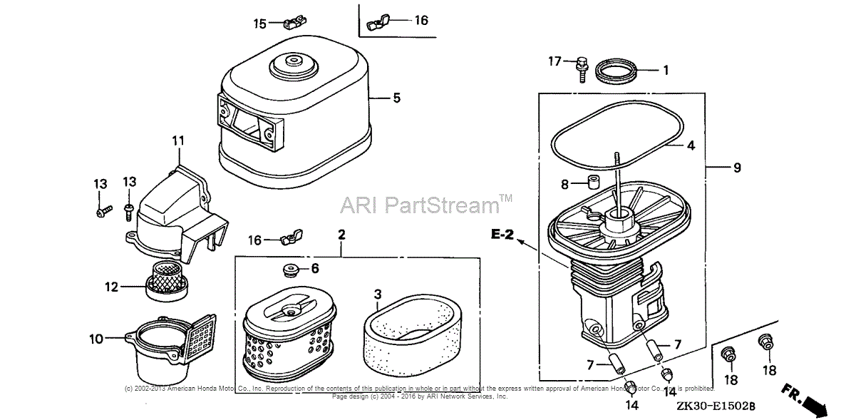 Honda Engines Gx K Qxc Engine Jpn Vin Gc To Gc Parts Diagram For Air