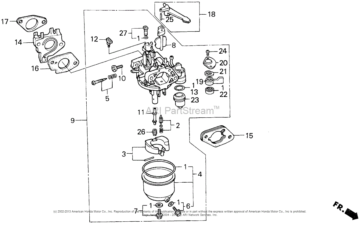 Honda Engines GX390K1 HAQ ENGINE, JPN, VIN# GCAA-2000001 ...