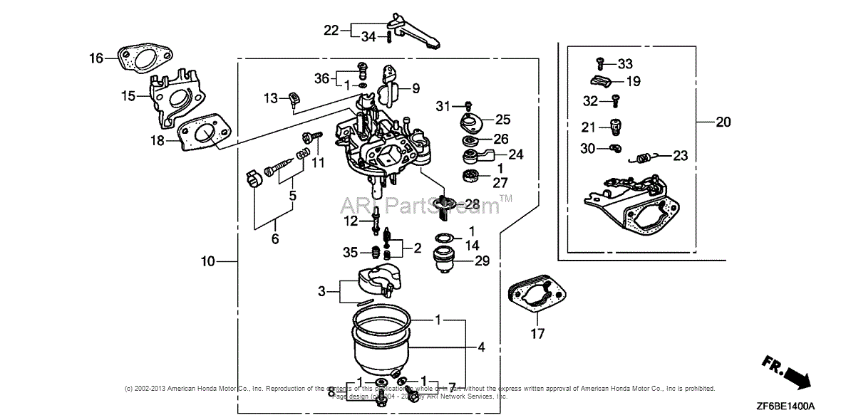 Honda Engines GX390K2 QAPW ENGINE, JPN, VIN# GCBJK-1000001 TO GCBJK ...