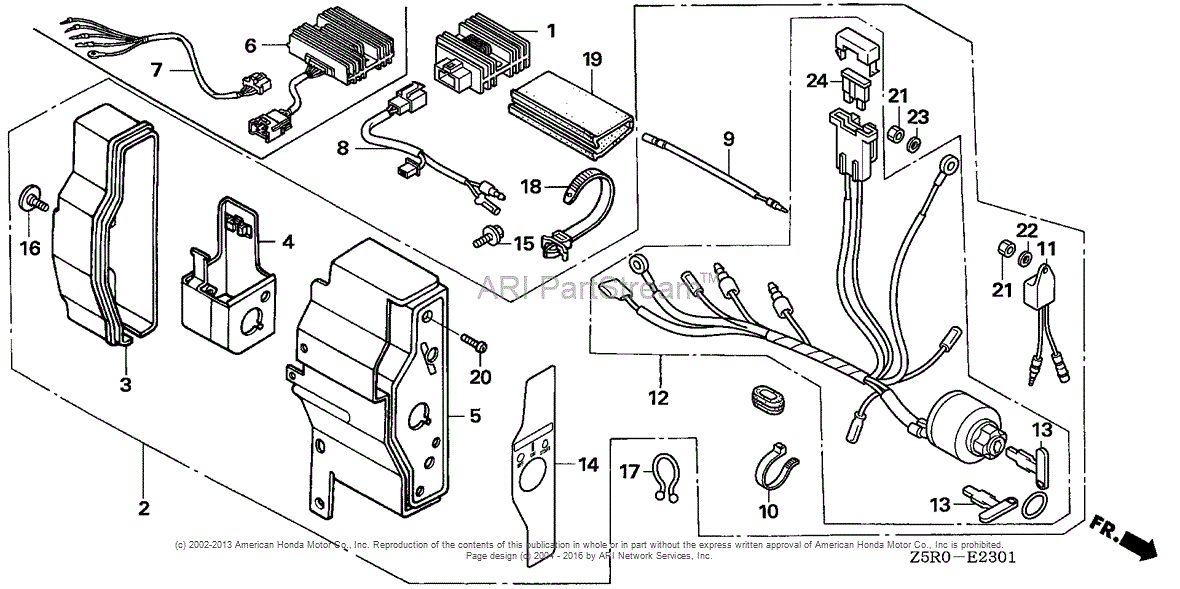 Honda Engines GX390U1 SCK4 ENGINE, JPN, VIN# GCANK-1000001 Parts ...