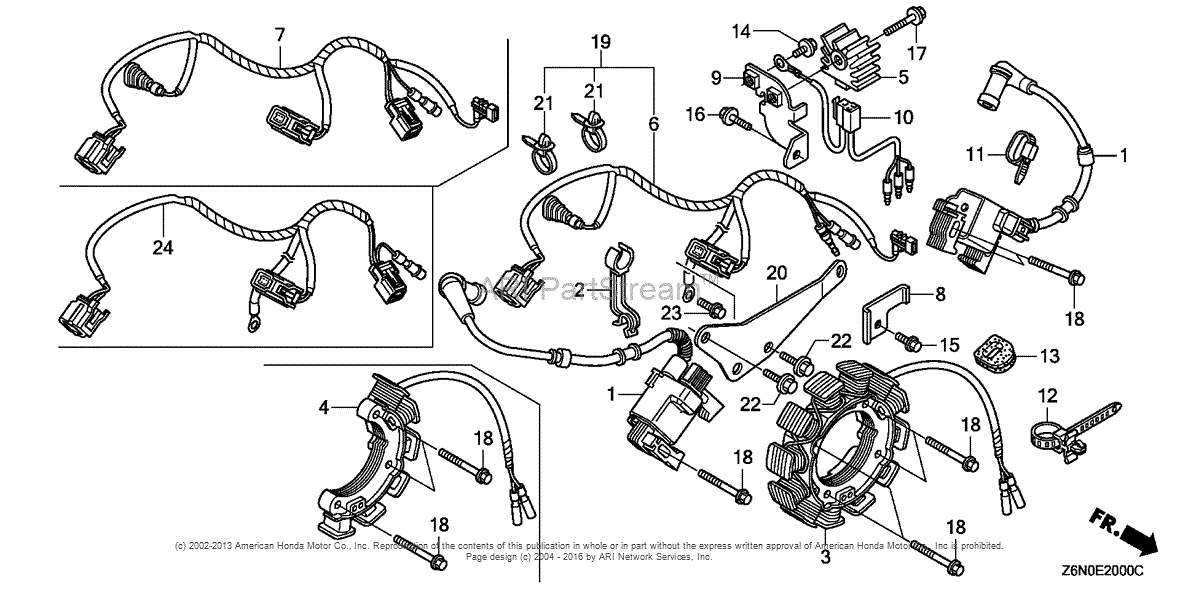 Honda Gx630 Wiring Diagram. honda engines gx630 qkw1 engine jpn vin
