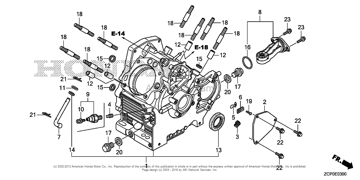 Honda Engines GX630RH QZB3 ENGINE, CHN, VIN# GCAMH-1000001 ... honda gx630 ignition switch 