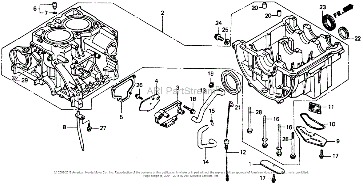 Honda Engines GX640 SD4 ENGINE, JPN, VIN# GAAD-1000001 TO GAAD 