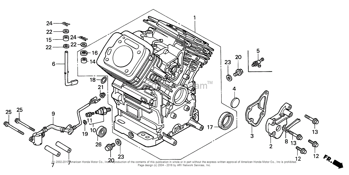 Honda Engines Gx670 Bdw Engine  Jpn  Vin  Gcam