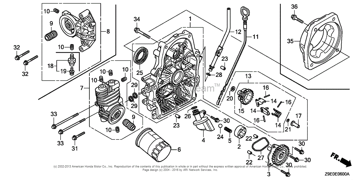 Honda Engines GX690R TXF2 ENGINE, JPN, VIN# GCBGK-1000001 TO GCBGK ...