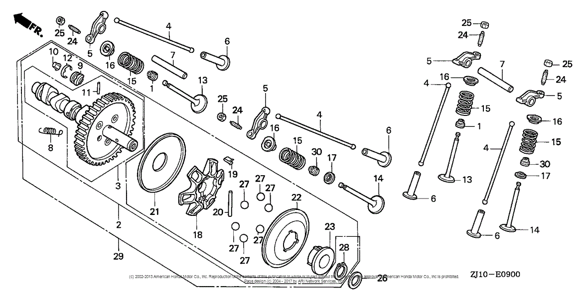 Honda Engines GX620 QAP2 ENGINE, JPN, VIN# GCAD-1000001 TO GCAD ...