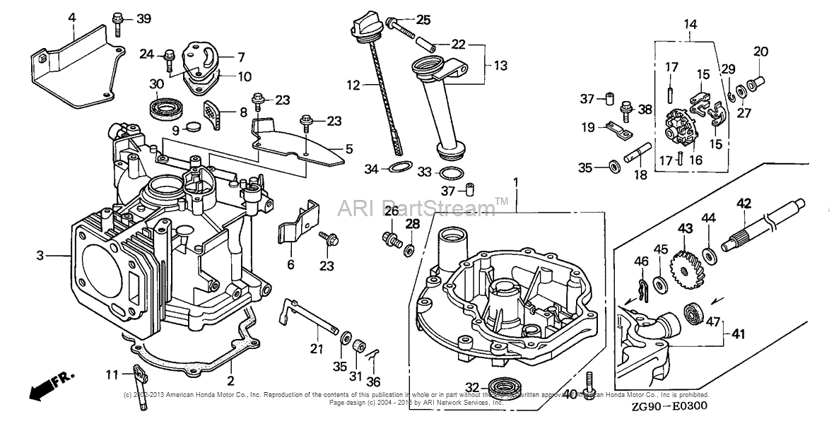 Honda Engines GXV140 N2 ENGINE, USA, VIN# GJAB-6000001 TO ... honda engine schematic diagram 
