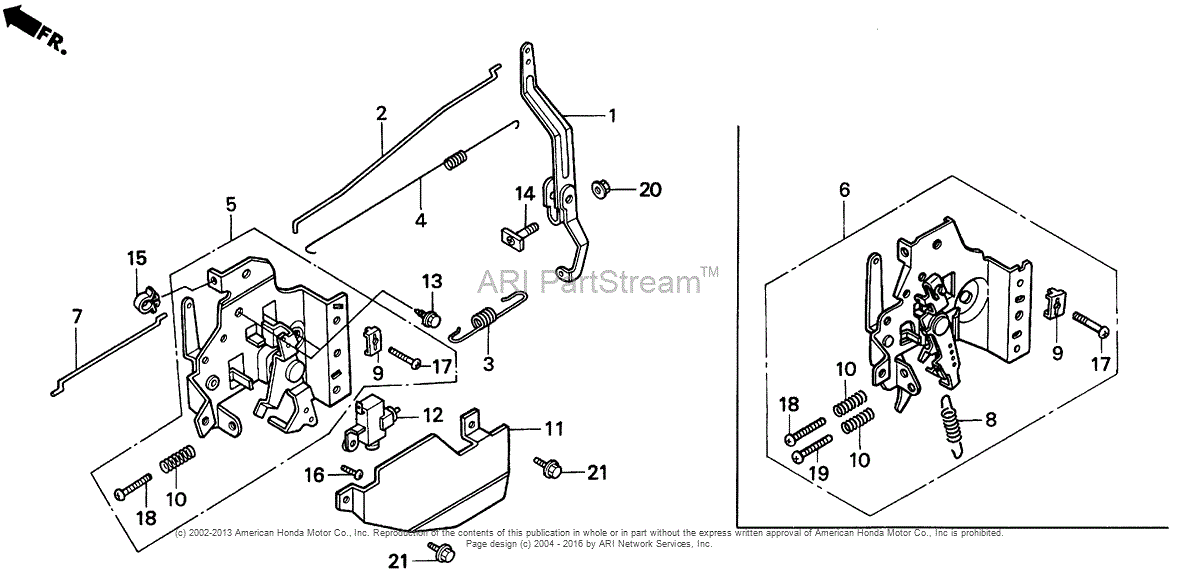 Honda Engines GXV160 A12 ENGINE, JPN, VIN# GJ03-1000001 TO GJ03-1366578 ...