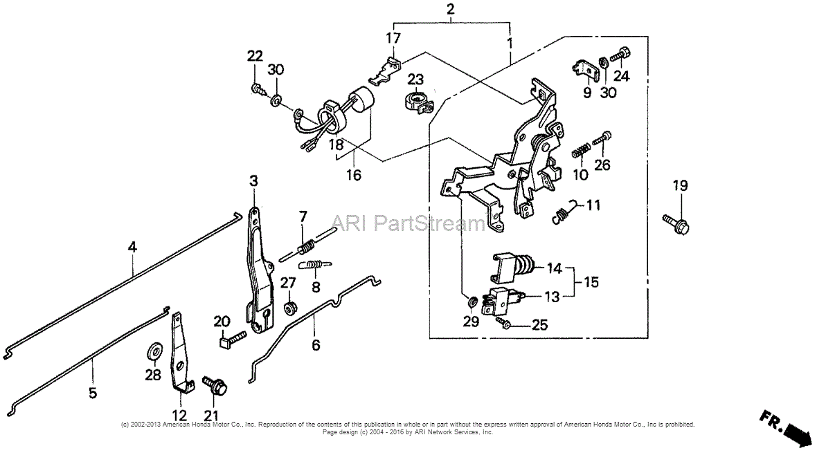 Honda Engines GXV340K1 DAP2 ENGINE, JPN, VIN# GJ02-1100001 TO GJ02 ...