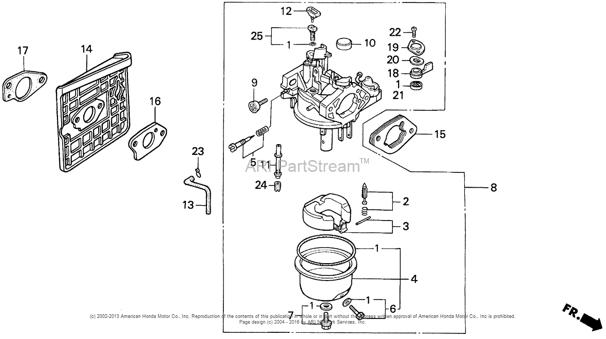 Honda Engines GXV390 DAET ENGINE, JPN, VIN# GJAA-1000001 TO GJAA ...