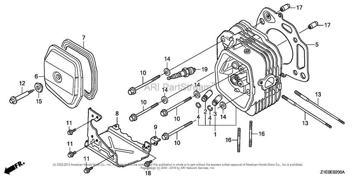 Honda Engines GXV390T1 DETR ENGINE, THA, VIN# GJAAT-1000001 TO GJAAT ...