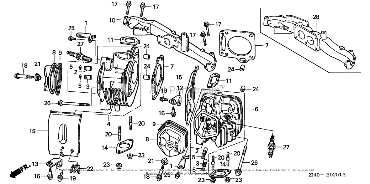 Honda Engines Gxv610k1 Qaf A Engine, Jpn, Vin# Gjac-2020001 To Gjac 