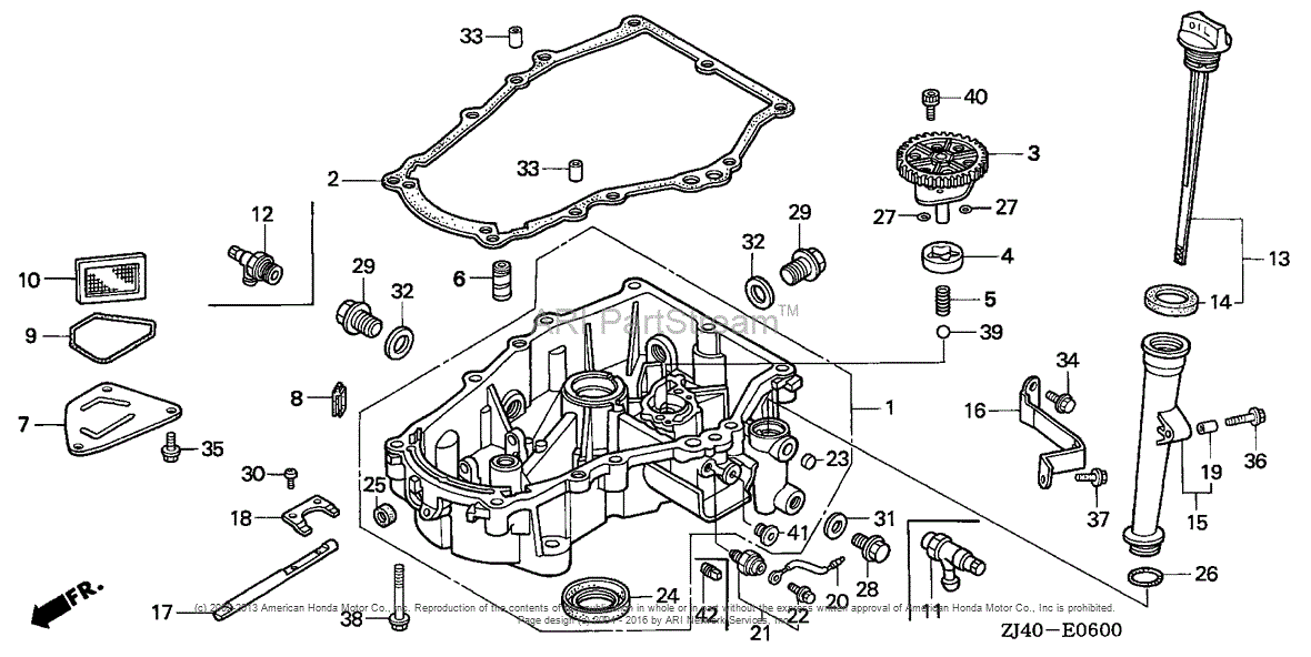 Honda Engines GXV620 QAE ENGINE, JPN, VIN# GJAD-1000001 TO ...