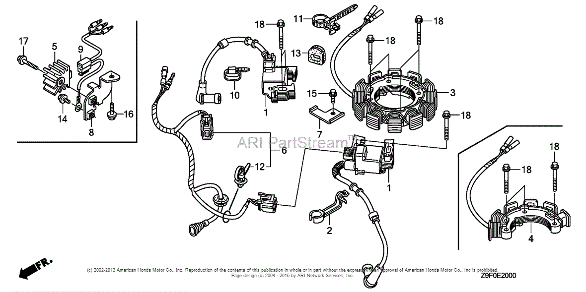 Honda Engines GXV630R QAF ENGINE, JPN, VIN# GJANK-1000001 TO GJANK- 9999999 Parts Diagram for ...