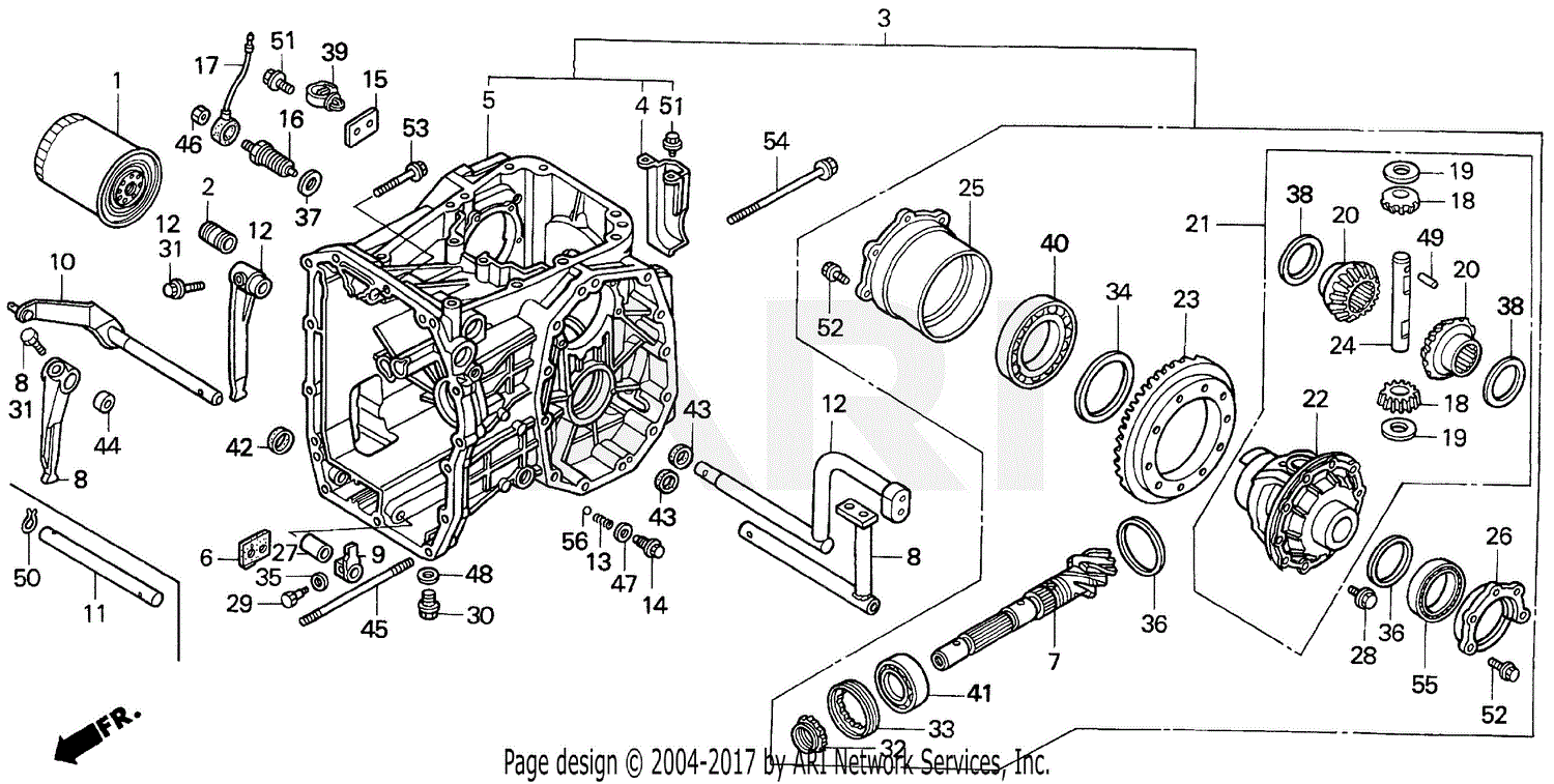 Honda H6522 A2H COMPACT TRACTOR, JPN, VIN# TZAD-1000001 TO TZAD-1001869 ...