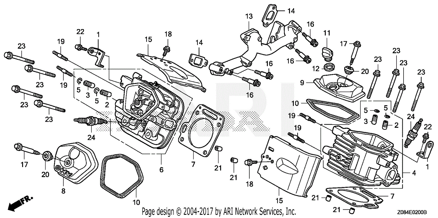 Honda EB11000K1 AN GENERATOR, JPN, VIN# GCAD-2160001 TO GCAD-9999999 ...