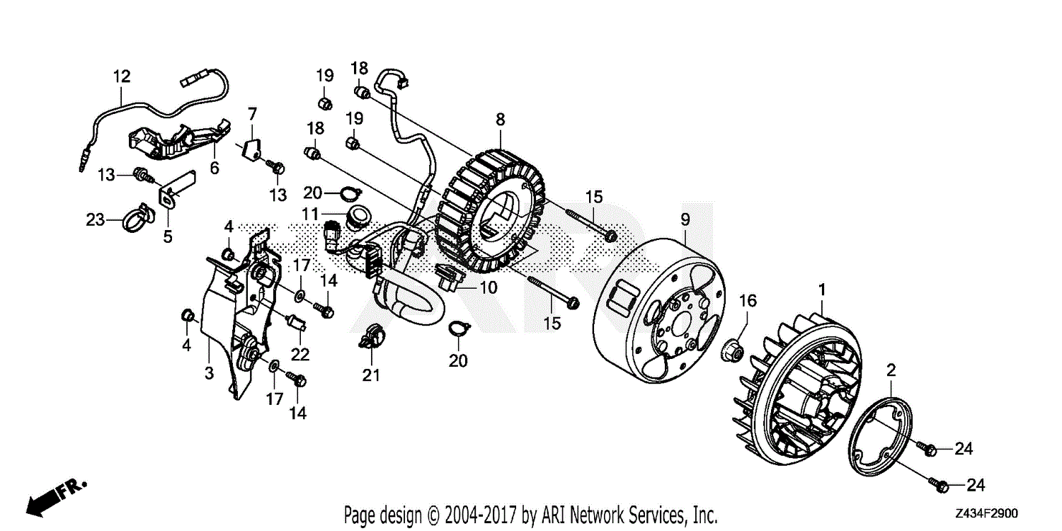 Honda EB2800I A GENERATOR, USA, VIN# GCAAA-1496157 Parts Diagram for ...