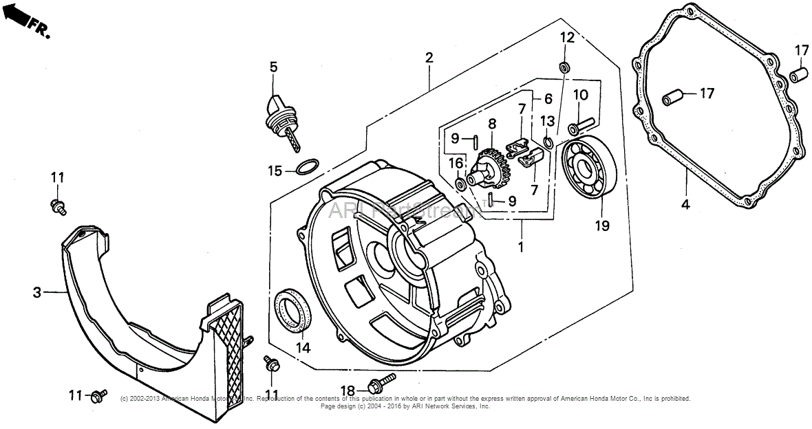 Honda EG3500X AR GENERATOR, JPN, VIN# EA6-4000001 Parts Diagram for ...