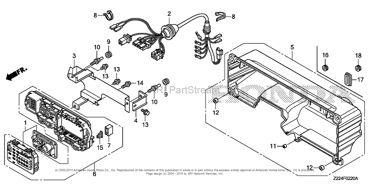 Honda EB4000X AT1 GENERATOR, CHN, VIN# EBSC-1000001 Parts Diagram for A ...