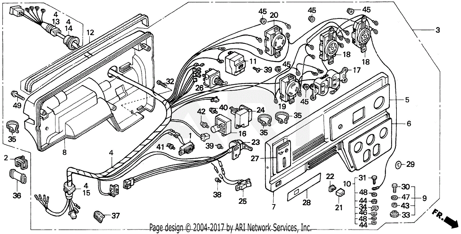 Honda EB5000X A GENERATOR, JPN, VIN# EA7-3000001 Parts Diagram for