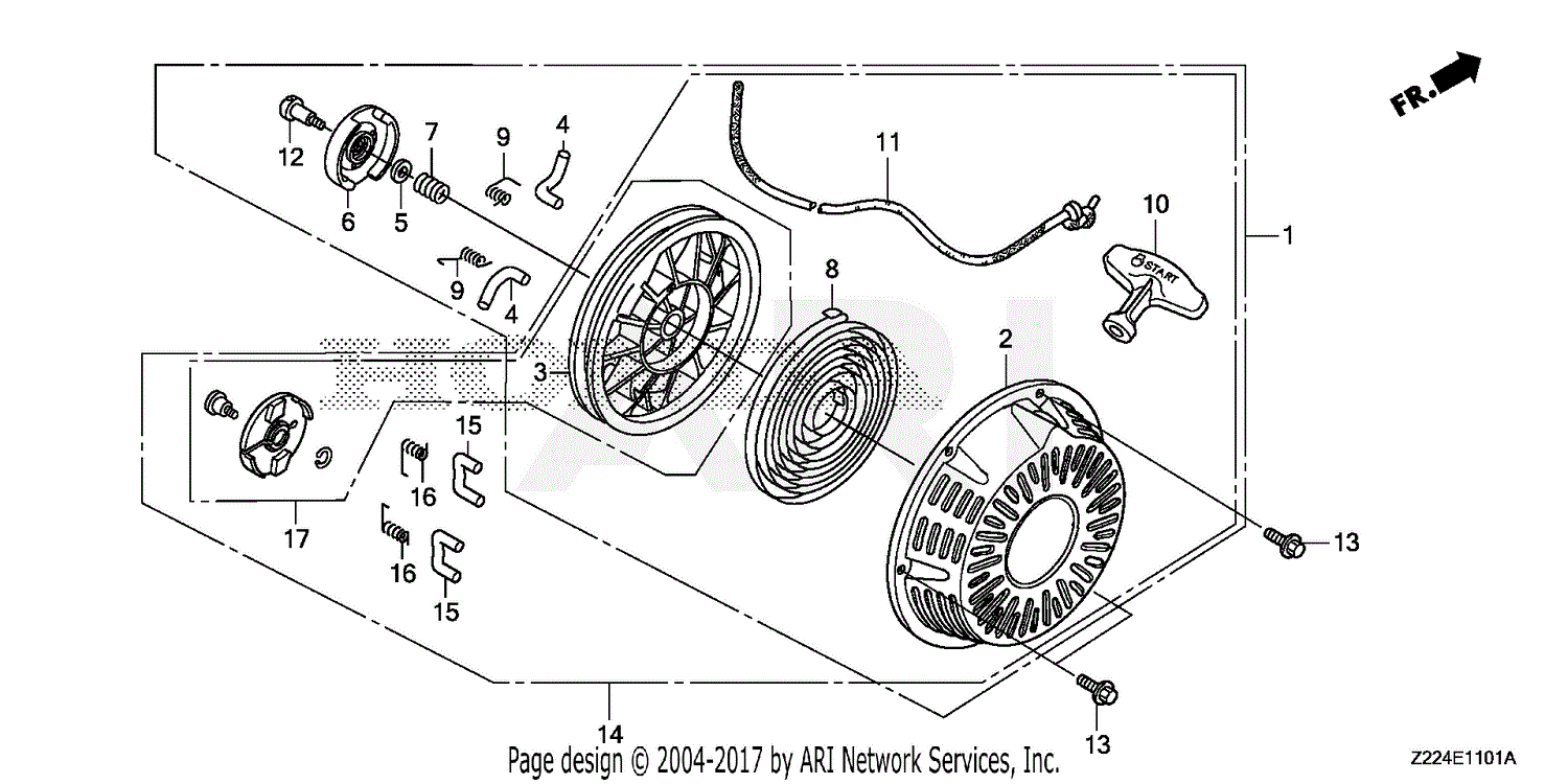 Honda EB6500X AH GENERATOR, CHN, VIN# GCAFH-0000001 Parts Diagram for ...