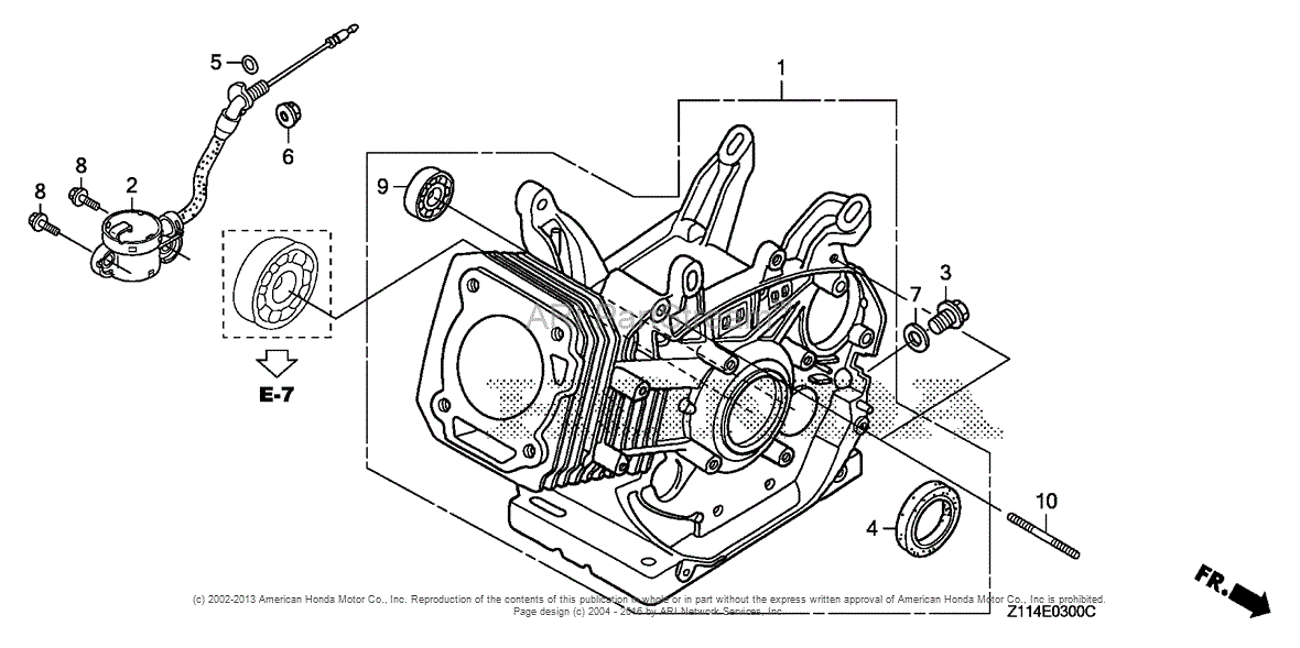 Honda EM7000IS A3 GENERATOR, JPN, VIN# EAHJ-1000001 Parts Diagram for ...