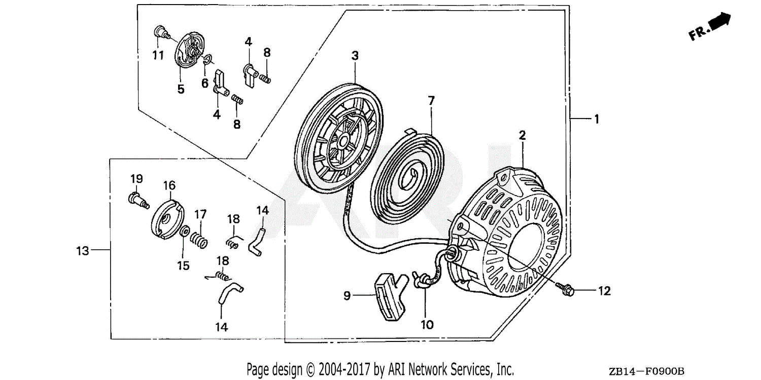 Honda EG2500XK1 A/B GENERATOR, JPN, VIN# EZCR-1067440 TO EZCR-1119999 ...