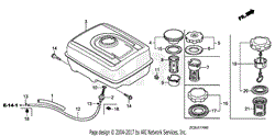 Honda Eg5000xk1 A A Generator, Jpn, Vin# Ea7-4100001 To Ea7-4117432 