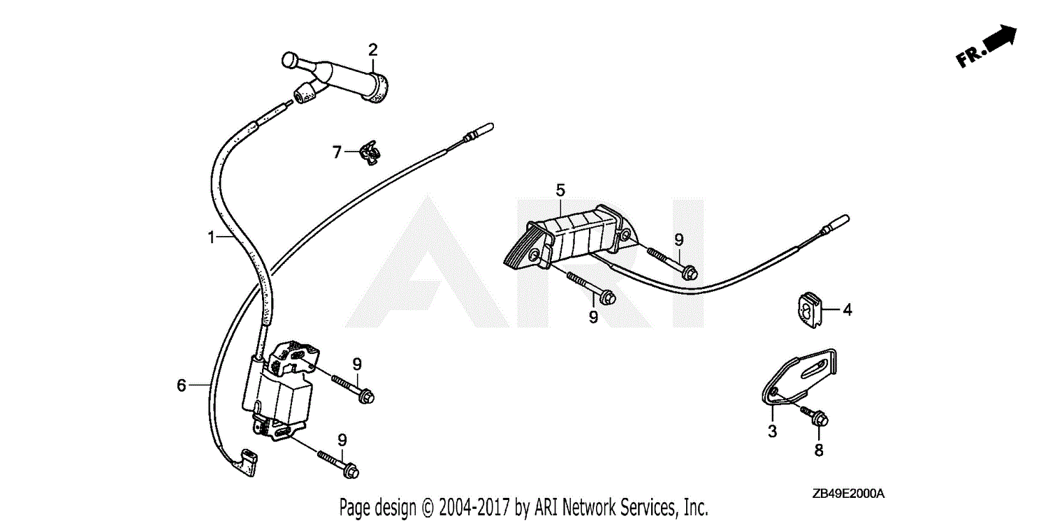 Honda Em Sxk A C Generator Jpn Vin Ea To Ea Parts Diagram For Ignition Coil