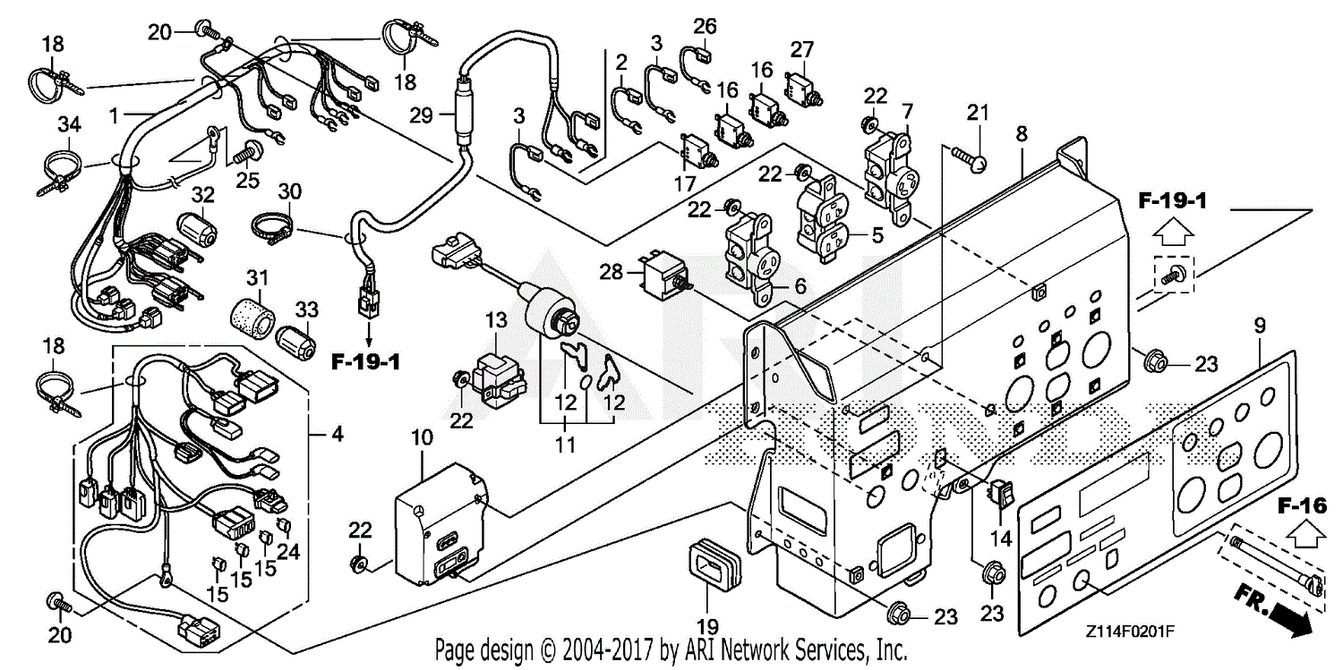 Honda EM5000IS AN GENERATOR, JPN, VIN# GC05-3600001 Parts Diagram for ...